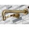 Kingston Brass KS8023KL Two-Handle Wall Mount Tub Faucet, Antique Brass KS8023KL - alternate 2